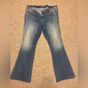 Torrid Luxe Slim Bootcut Jeans in Dark Blue